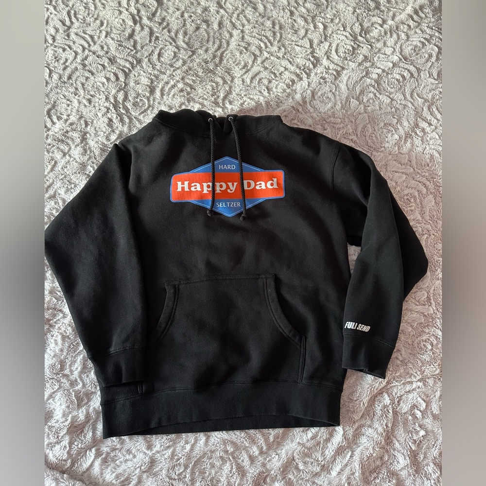 Happy Dad Black Full Send Hoodie